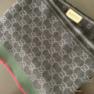 Men's Gucci Verbier Silk & Wool Scarf